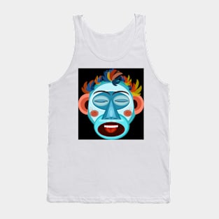 MONKEY - SINGS - Black Tank Top